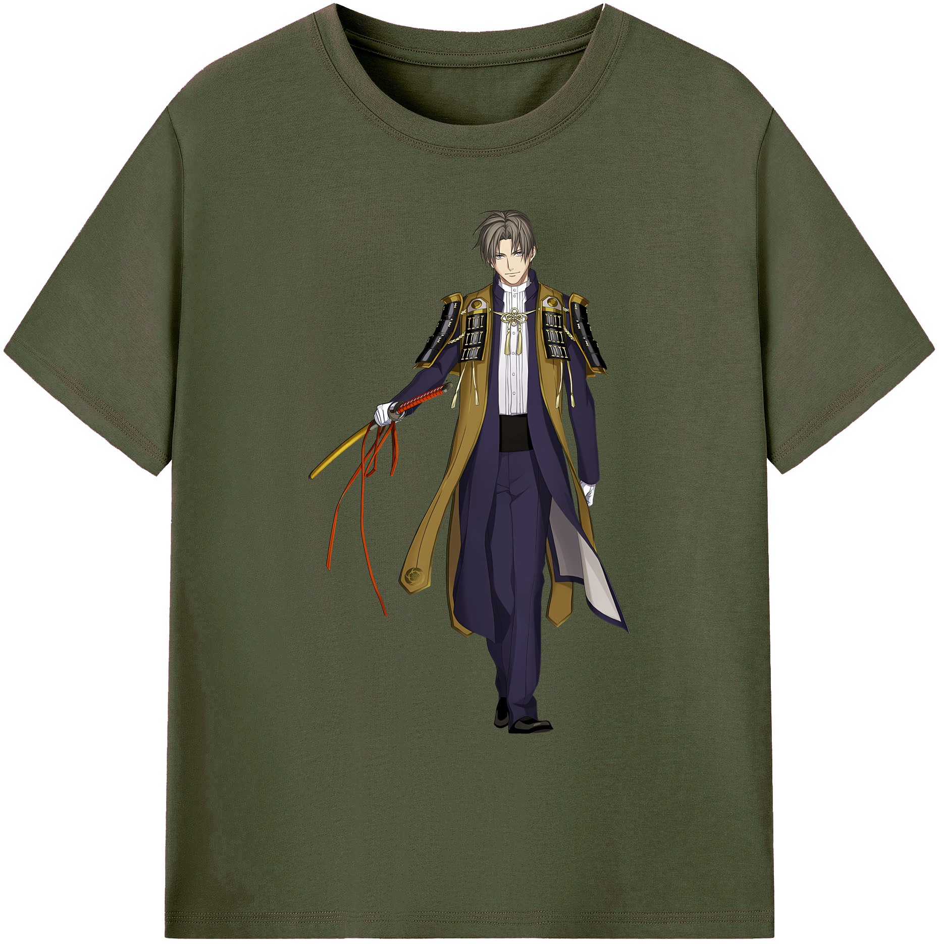 （画像用） 刀剣乱舞 Touken Ranbu 綿100％ メンズ半袖Tシャツ｜肌触りやわらか＆通気性
